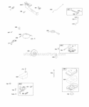 Air Cleaner Brake Controls Exhaust System Governor Spring Ignition Diagram and Parts List for 09K902-0323-51  Briggs and Stratton Engine
